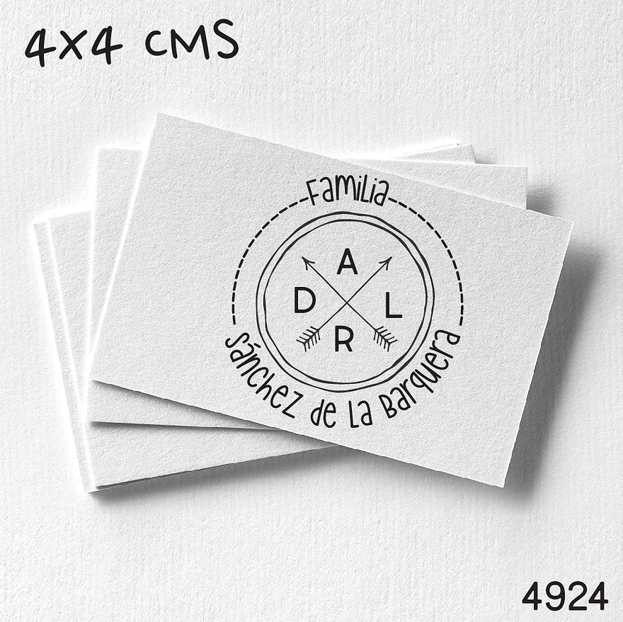 SELLO PAPEL: FAMILIA 4X4CM
