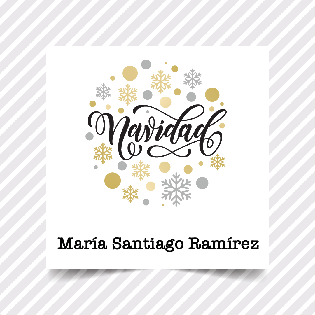 Etiquetas Regalo Navidad 18 - 36 pzas