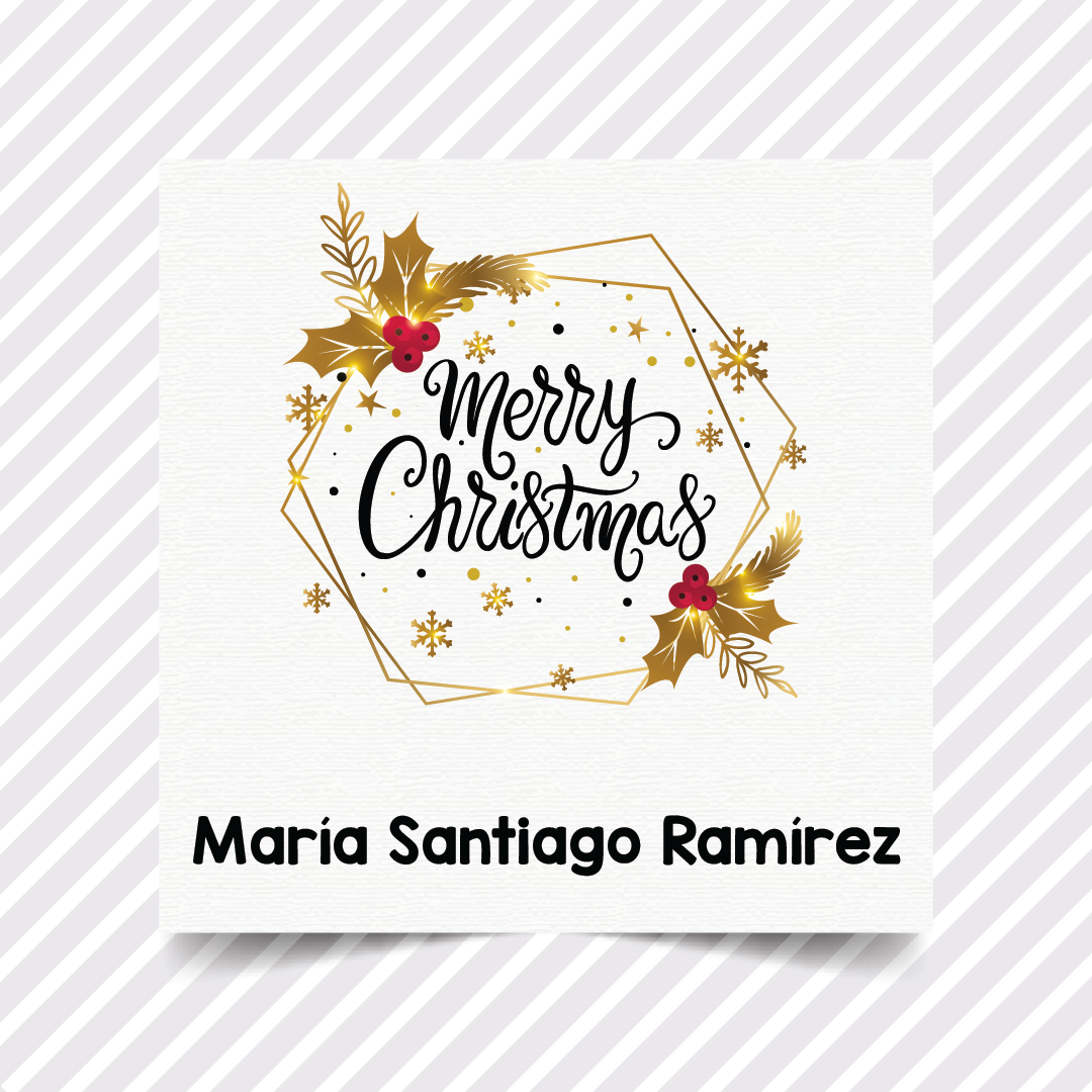 Etiquetas Regalo Navidad 19 - 36 pzas