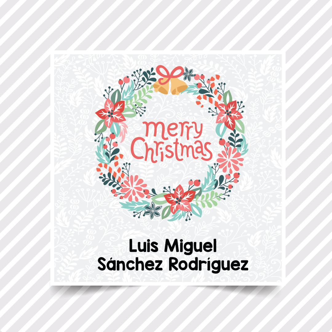 Etiquetas Regalo Navidad 27 - 36 pzas