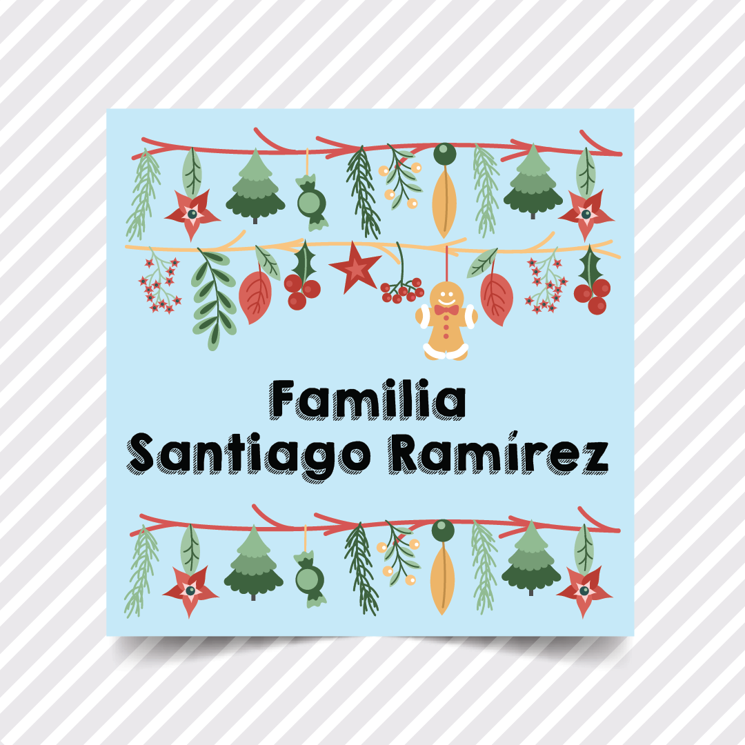 Etiquetas Regalo Navidad 30 - 36 pzas