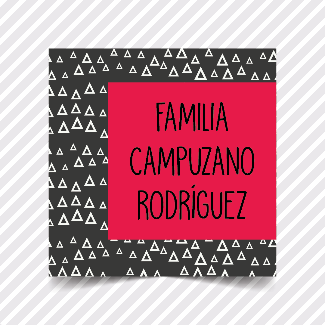 Etiquetas Regalo Familia 01 - 36 pzas