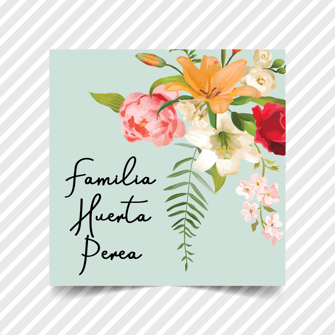 Etiquetas Regalo Familia 26 - 36 pzas