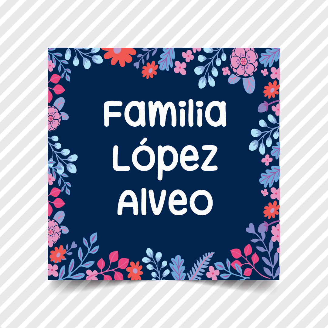 Etiquetas Regalo Familia 29 - 36 pzas