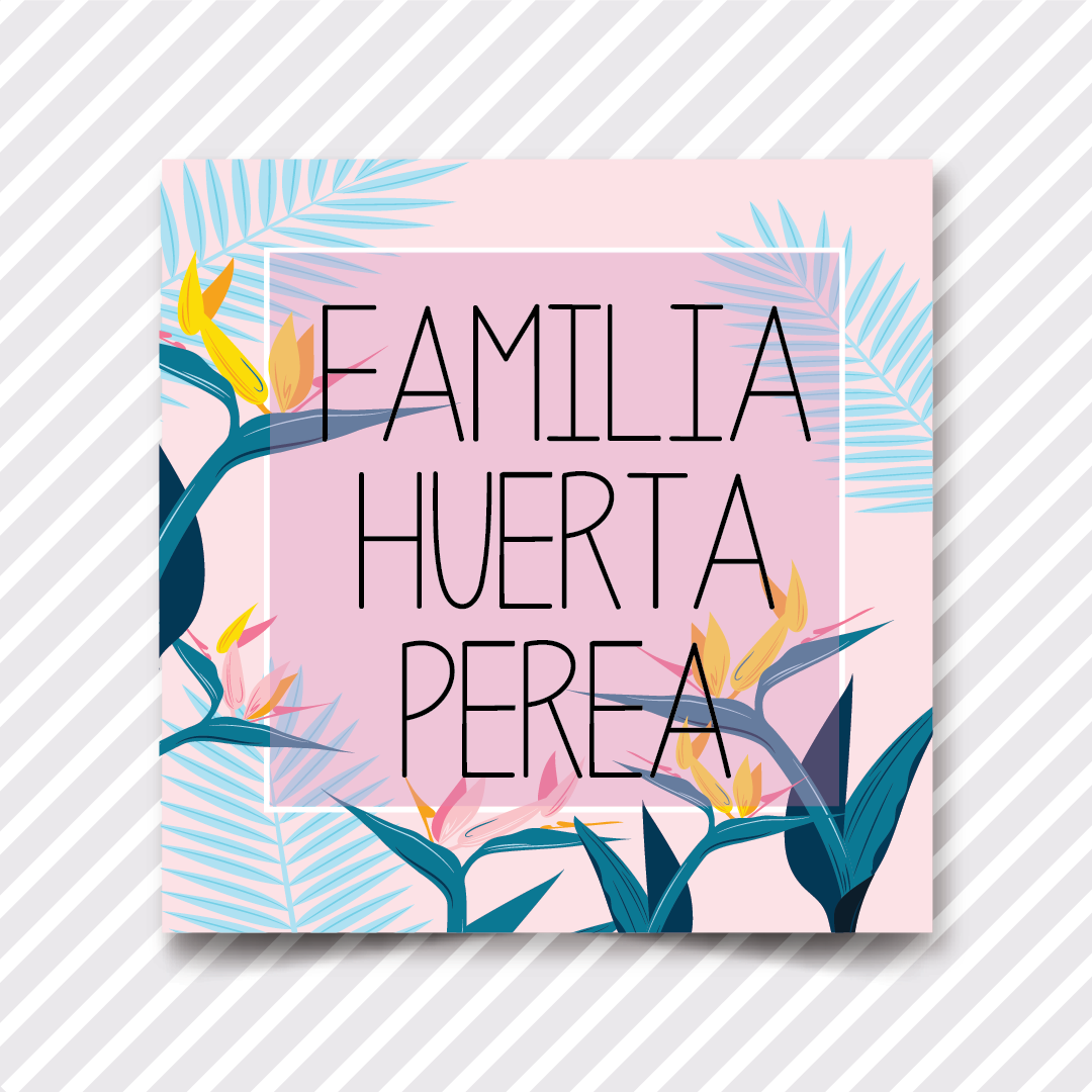 Etiquetas Regalo Familia 34 - 36 pzas