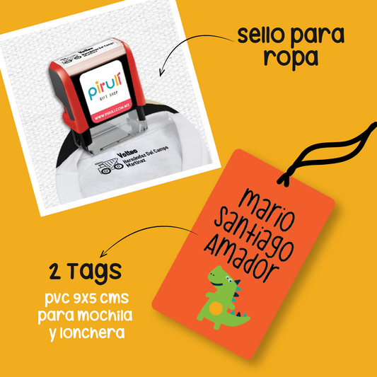 KIT6: MARCA RÁPIDO - Marca ropa y mochila en segundos