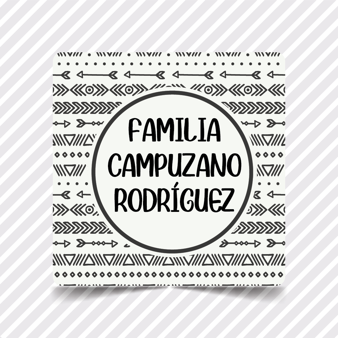 Etiquetas Regalo Familia 12 - 36 pzas