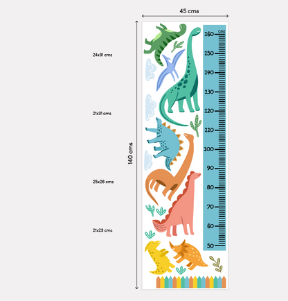 Vinil Medidor - MED018 - Dinos