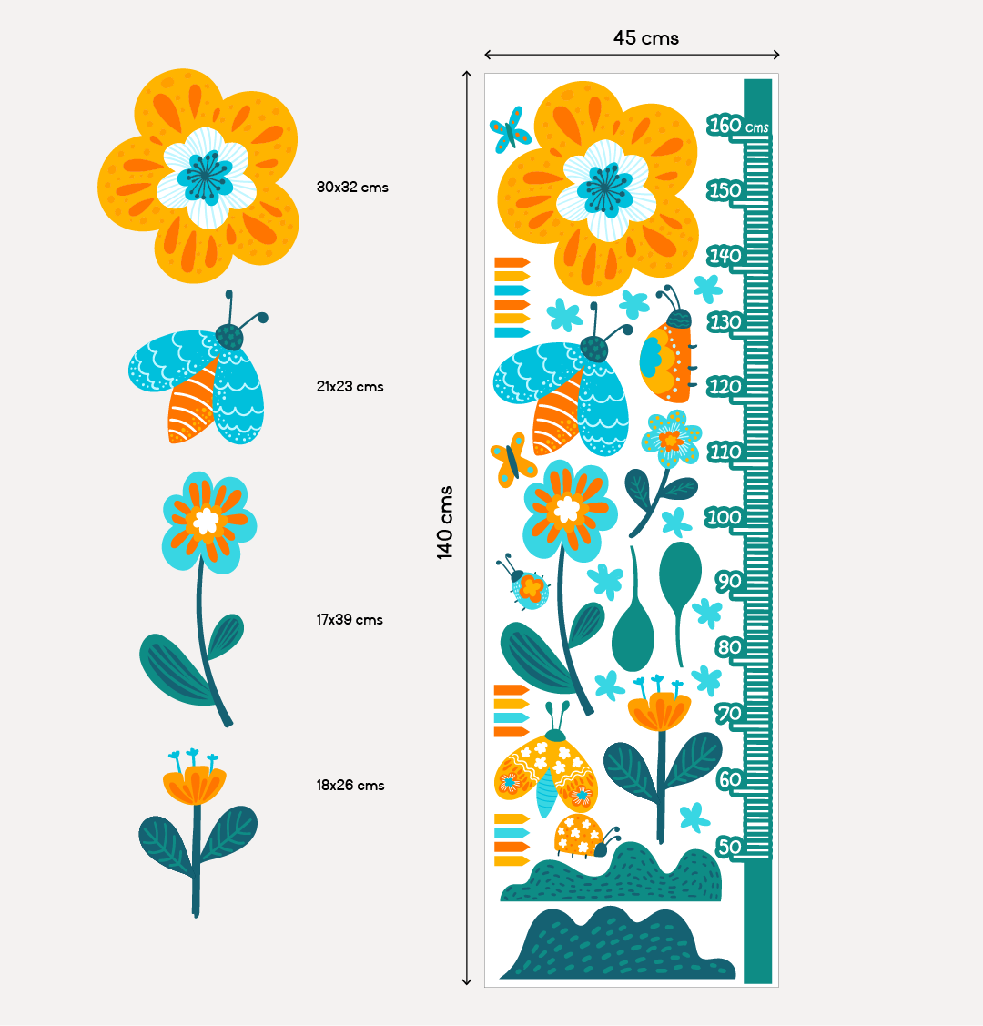 Vinil Medidor - MED023 - Flores